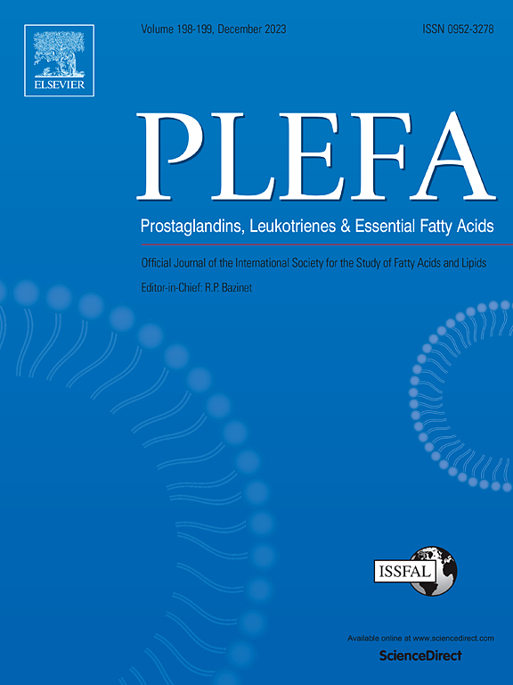 Go to journal home page - Prostaglandins, Leukotrienes and Essential Fatty Acids